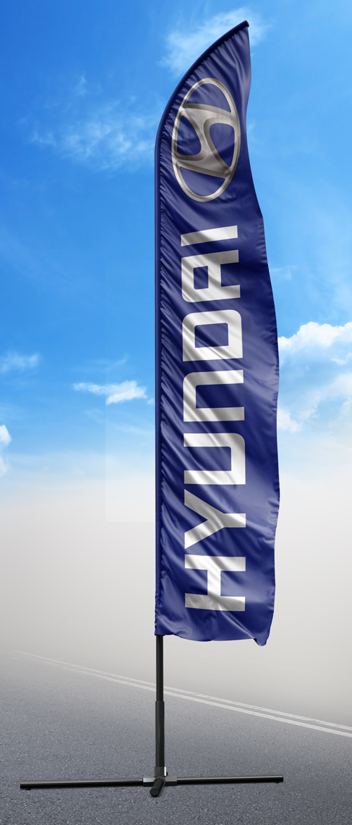 Hyundai Beach Flag Design